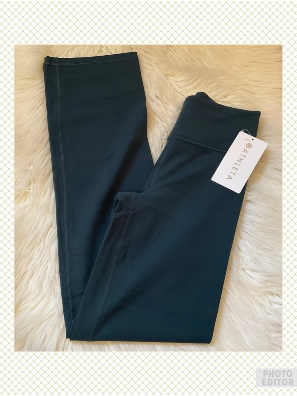 Athleta Elation Ultra High Rise Straight Leg Pant - Pine - NWT - Small